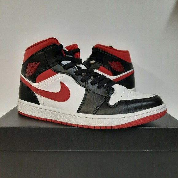 Jordan Shoes Nike Air Jordan Mid Metallic Red Gym Red Black White